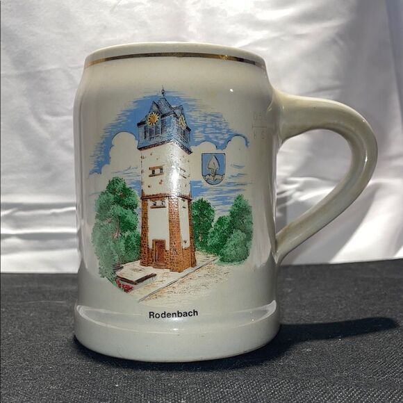 Rodenbach Ceramic Beer Stein with Tower Design - Picture 2 of 7
